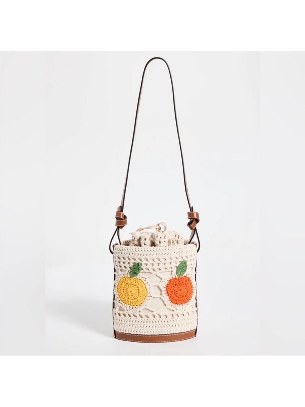 STAUD Anita Fruit Crochet Bucket Bag - Picture 1 of 13